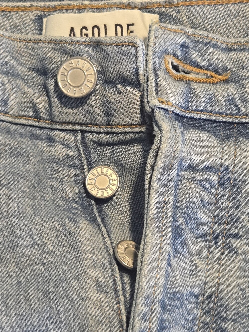 Agolde Womens Riley High Rise Straight Crop Denim Jeans Size 29 - Picture 6 of 11